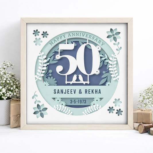 Personalized Milestone Shadow Box Frame