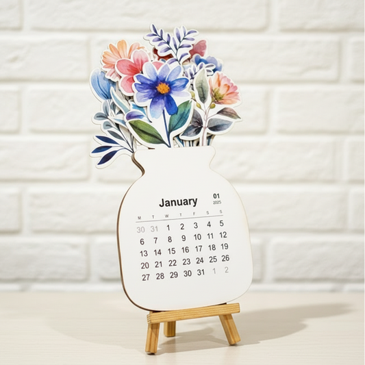 Floral Bloom Desk Calendar