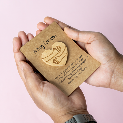 “A Hug for You” Pocket Hug Keepsake Card