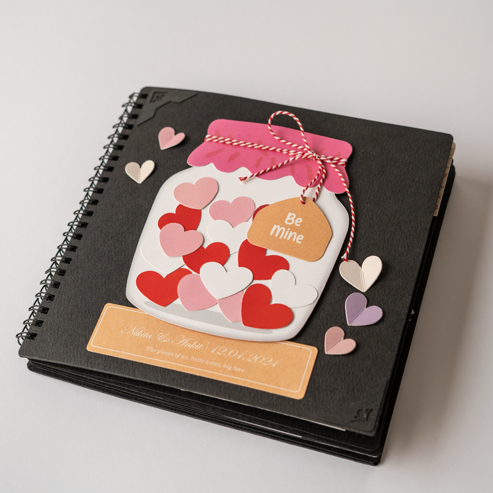 Handmade Scrapbook Album – Jar of Hearts