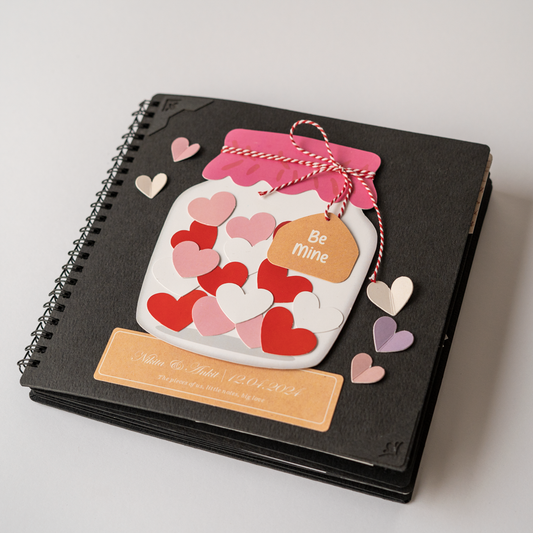 Handmade Scrapbook Album – Jar of Hearts