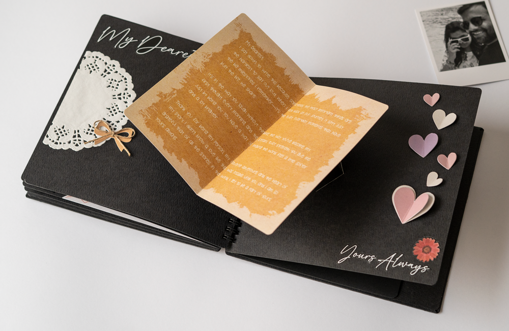 Handmade Scrapbook Album – Jar of Hearts