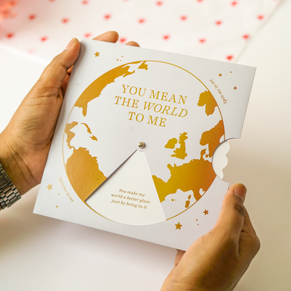 You Mean The World Spin Wheel Card