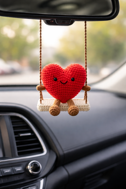 Hanging Heart Crochet Gift