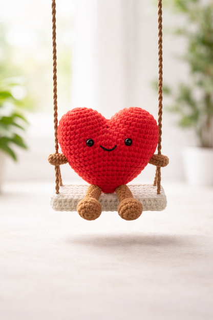 Hanging Heart Crochet Gift