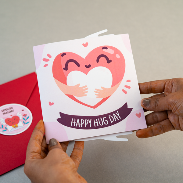 Hug Time Card Hug Day Pop-up Card – The Sunday Stories