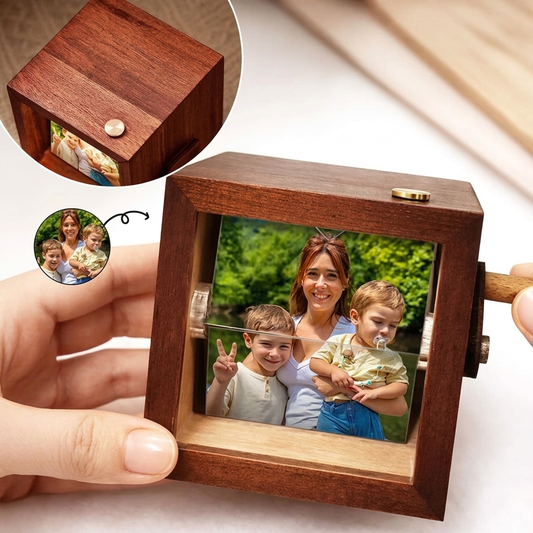 interactive flip photo gift box