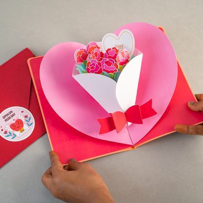 Rose Day Pop-up Card