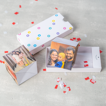 Personalised Pop-Up Photo Cube Gift Box