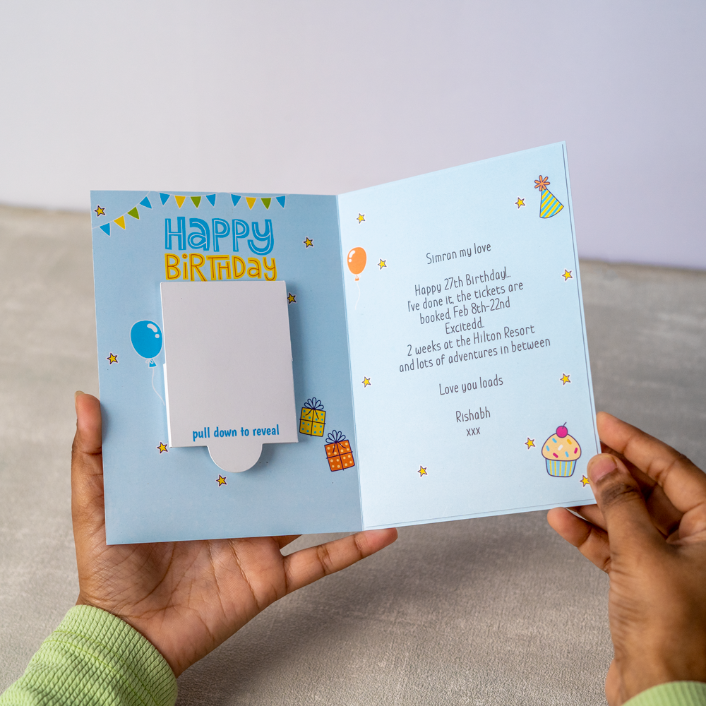 Personalised Birthday Confetti Pop-Up Card