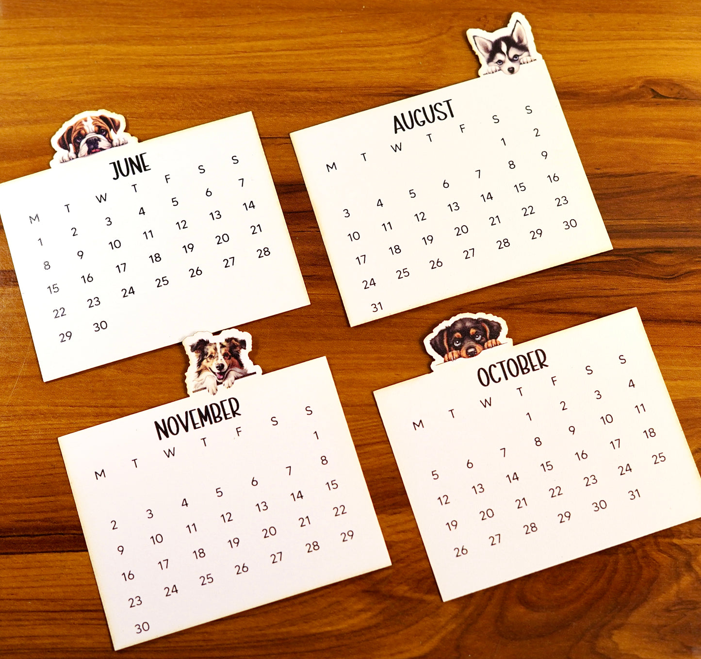 Puppy Desk Calendar 2026