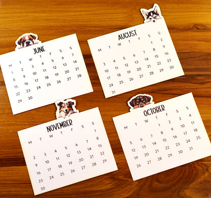 Puppy Desk Calendar 2026