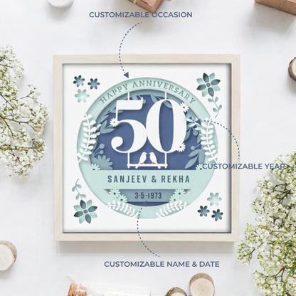 Personalized Milestone Shadow Box Frame