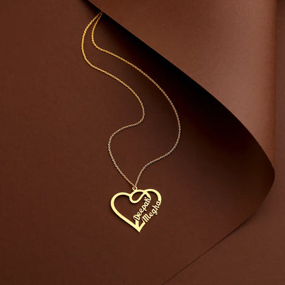Personalised Love Forever Couple Name Necklace
