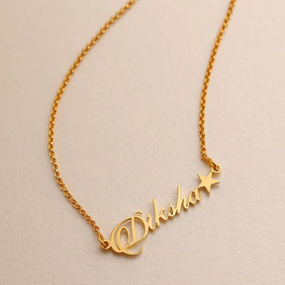 Personalised Star Name Necklace