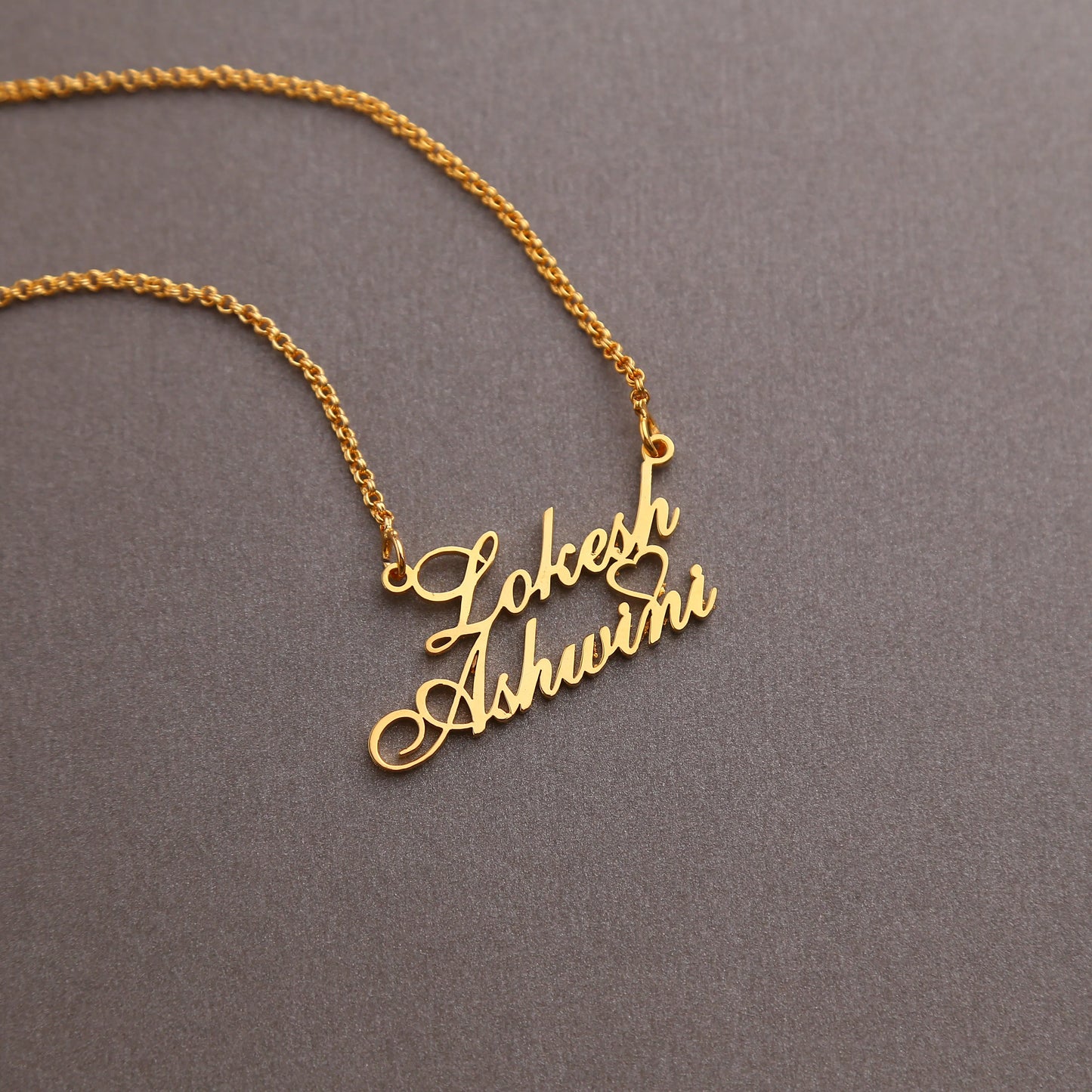 Personalised Couple Name Necklace