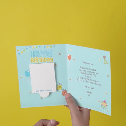 Personalised Birthday Confetti Pop-Up Card