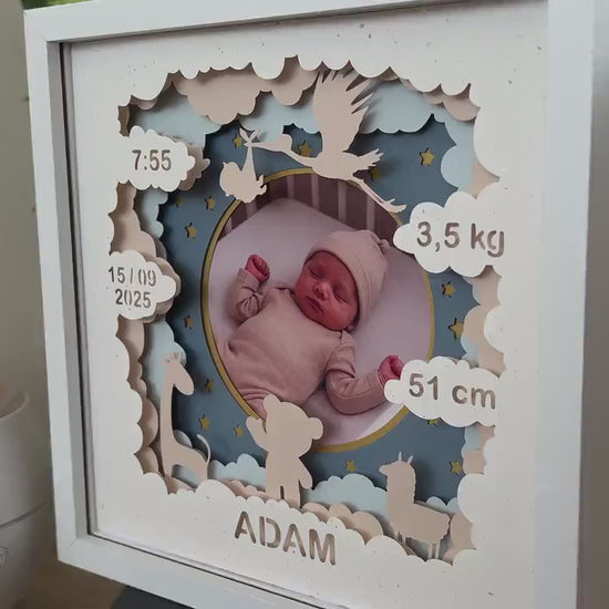 personalized newborn baby frame