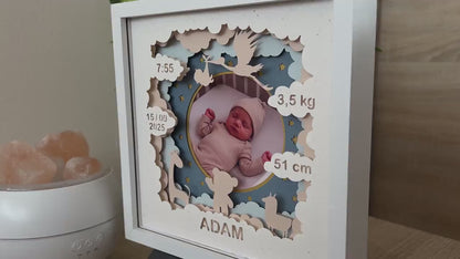personalized newborn baby frame